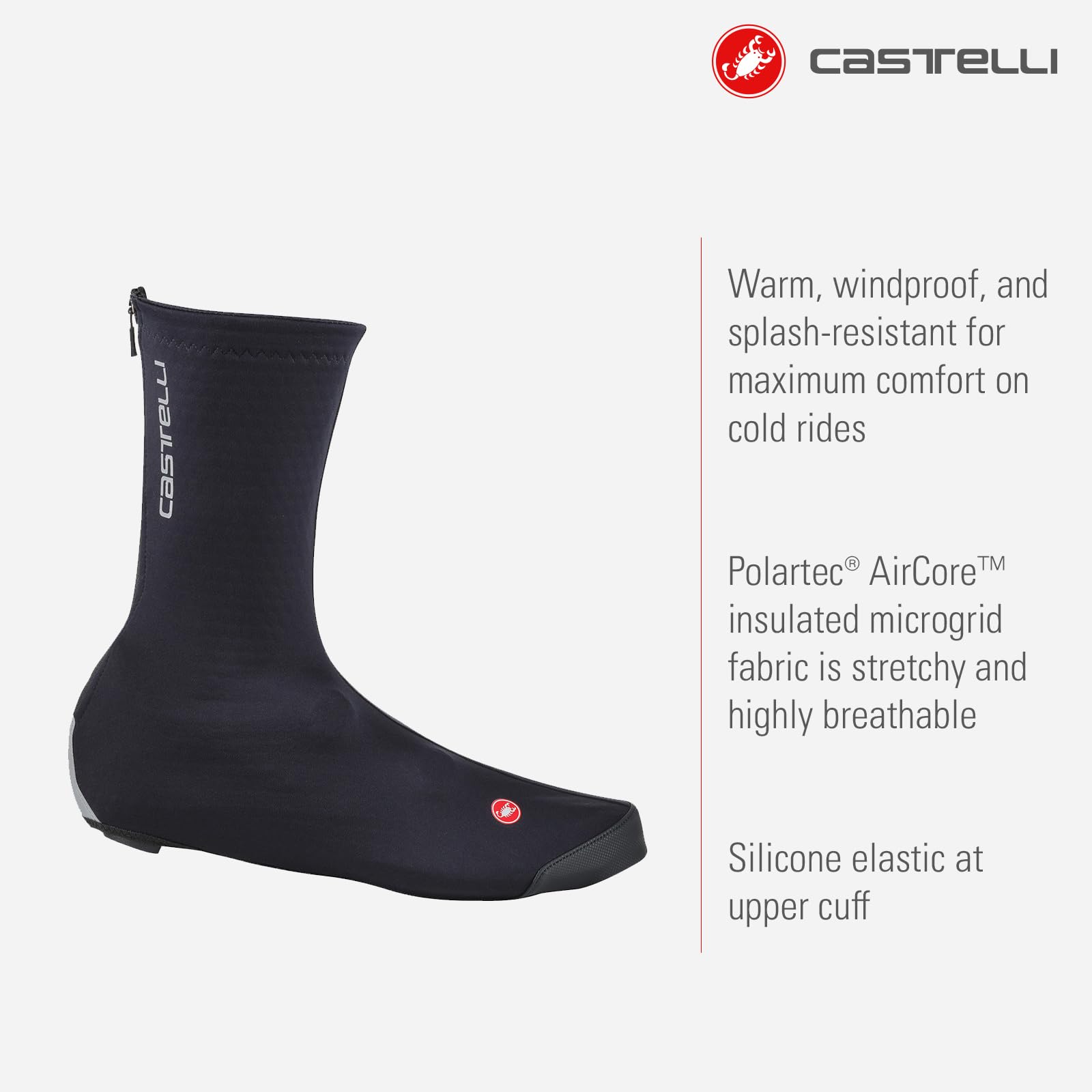 Amazon.com: CASTELLI Men's Espresso 2 Shoecover, Windproof, Water